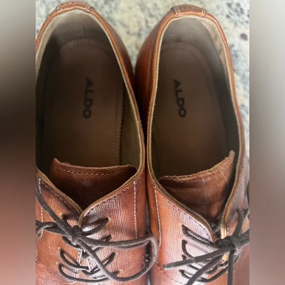 Aldo men’s Sz 10.5 brown dress shoes - Picture 8 of 14